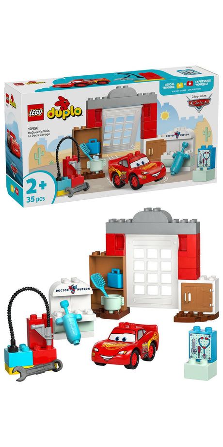 LEGO 10456 DUPLO Disney McQueen's Visit to Doc's Workshop, Construction Toy LEGO