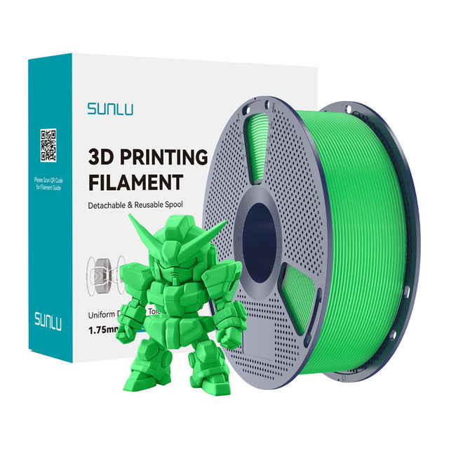 Sunlu PLA+ 2.0 filament – grøn, 1,75 mm, 1 kg