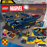 LEGO 76281 Marvel Super Heroes X-Men's X-Jet, construction toy LEGO