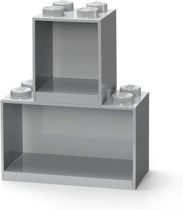 Room Copenhagen LEGO Regal Brick Shelf 8+4, Set 41171740 (light grey, 2 shelves) Room Copenhagen