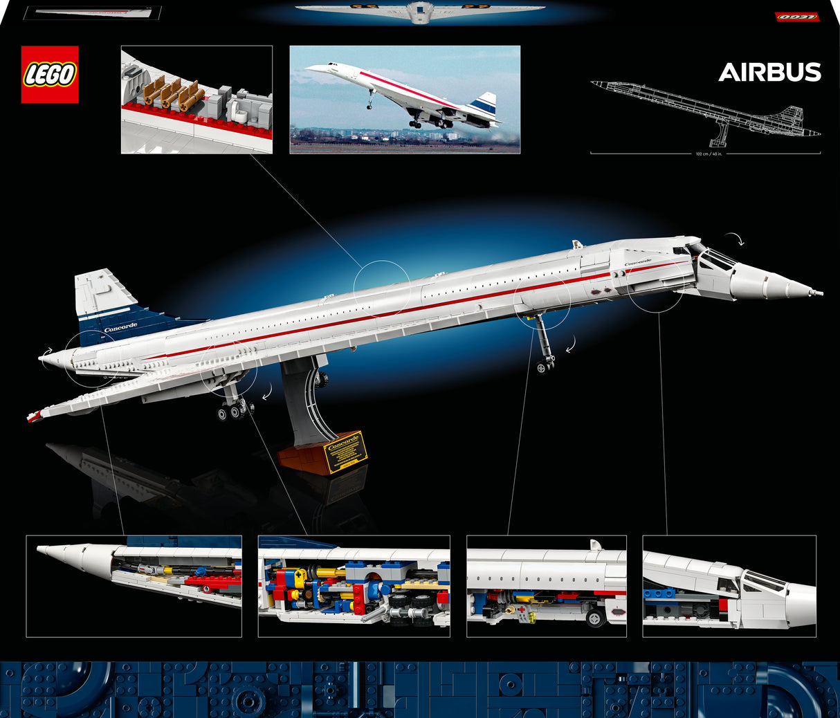 LEGO 10318 Icons Concorde, construction toy LEGO