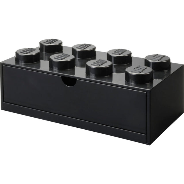 Room Copenhagen LEGO Desk Drawer 8 , storage box (black, knobs) Room Copenhagen