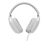 Logitech - Zone Vibe 100 Lightweight Wireless Over Ear Headphones - Noise Canceling Microphone - OFF WHITE