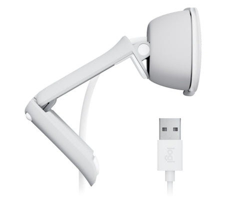 Logitech - Brio 100 Full HD Webcam - Off White Logitech