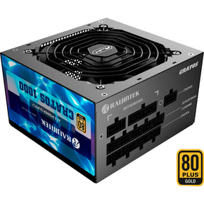 RAIJINTEK CRATOS 1000 BLACK, PC power supply (black, cable management, 1000 watts) RAIJINTEK