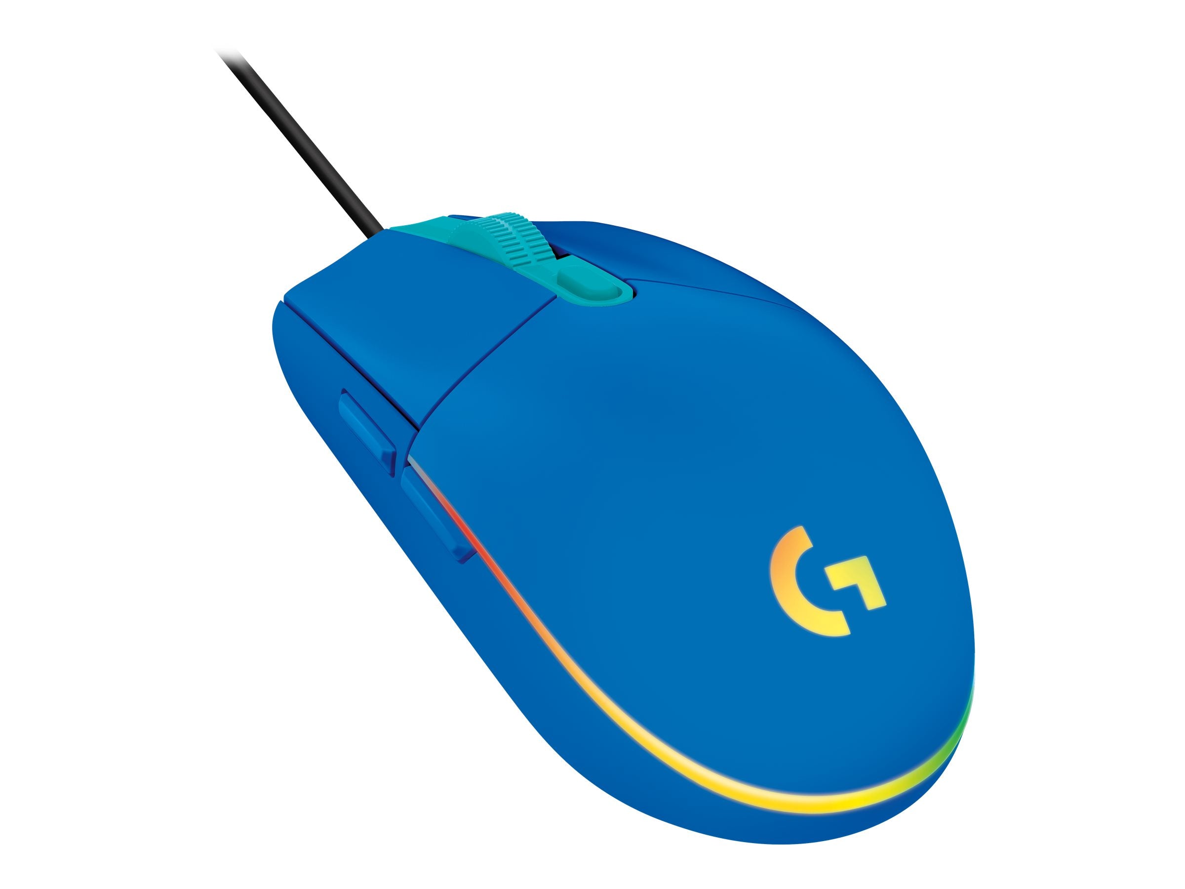 Logitech Gaming Mouse G203 LIGHTSYNC optisches Kabel blau