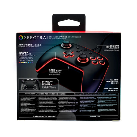 PowerA Spectra Enhanced Wired Controller – sort – Nintendo Switch – produktbillede 4