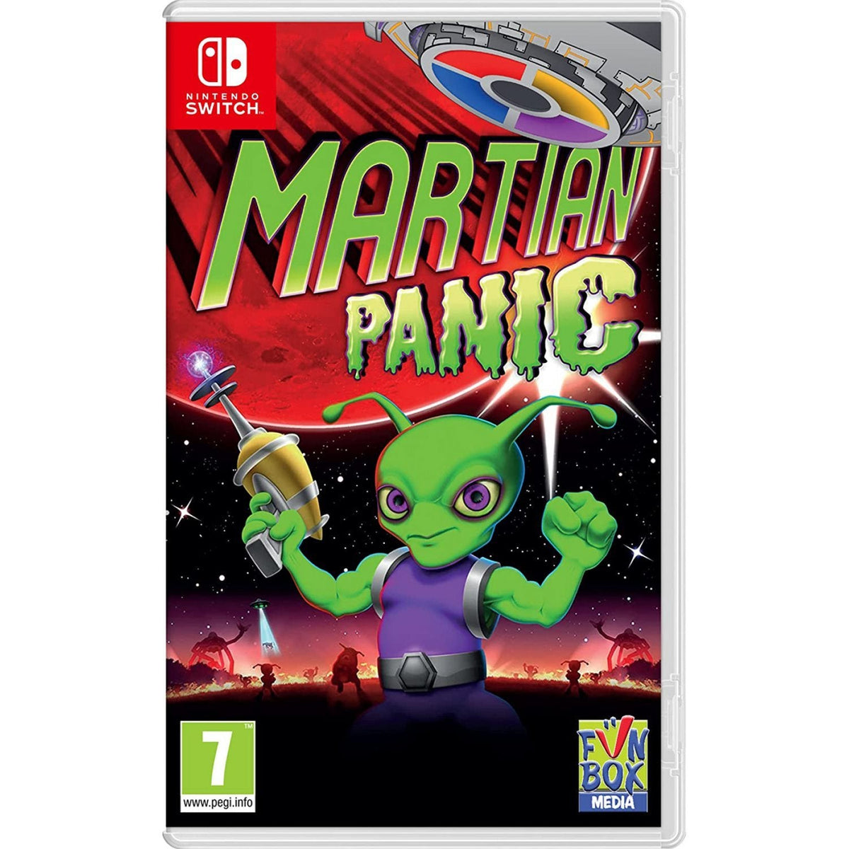 Martian Panic – omslag til Nintendo Switch