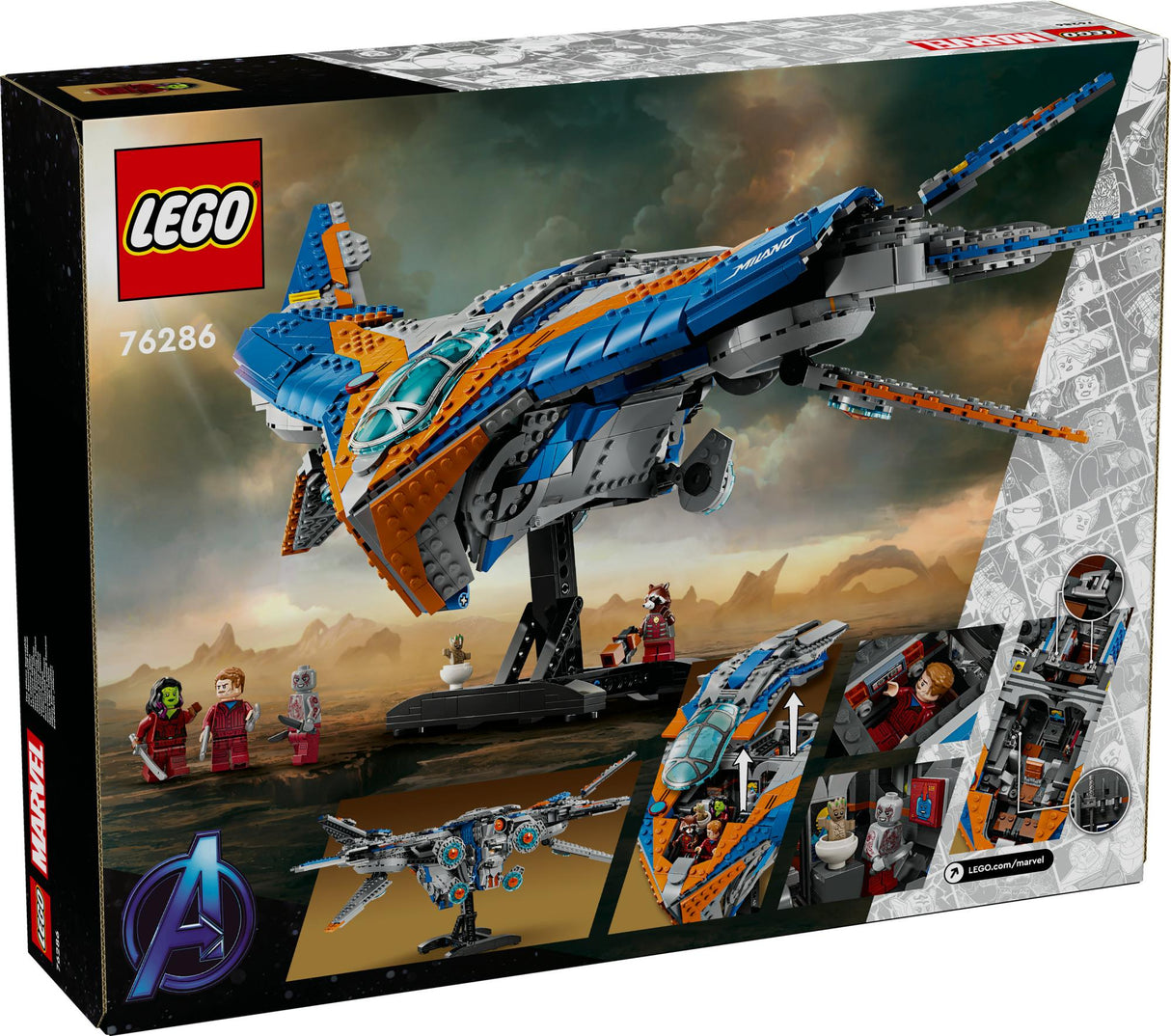 LEGO 76286 Marvel Super Heroes Guardians of the Galaxy: The Milano, construction toy LEGO