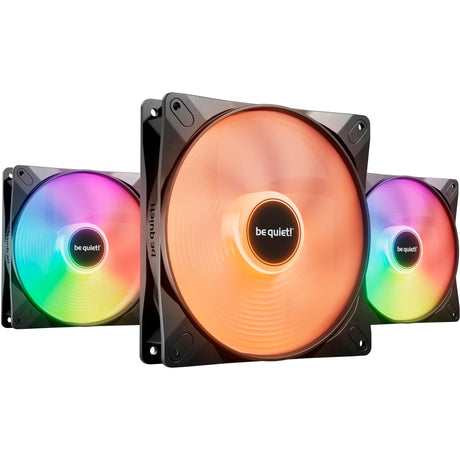 be quiet! Light Wings LX 140mm PWM high-speed triple pack, case fan (black, pack of 3) Be quiet