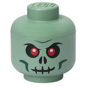 Room Copenhagen LEGO Storage HEAD "Skeleton" mini, storage box (green/black) Room Copenhagen