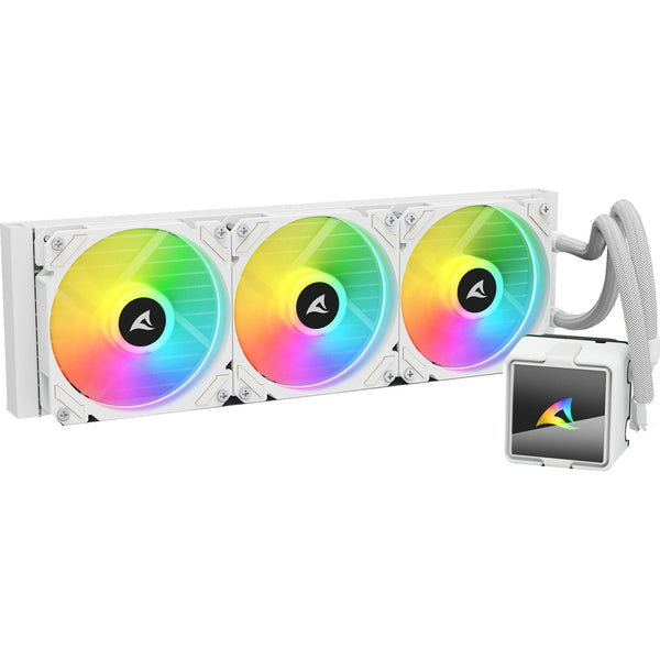 Sharkoon S60 ARGB CPU-vandkøler – hvid, 360 mm AIO