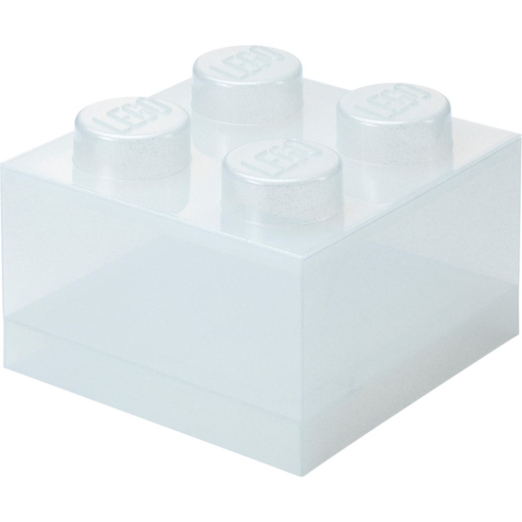 Room Copenhagen LEGO Storage Brick 4 Top Lid Glitter (transparent) Room Copenhagen