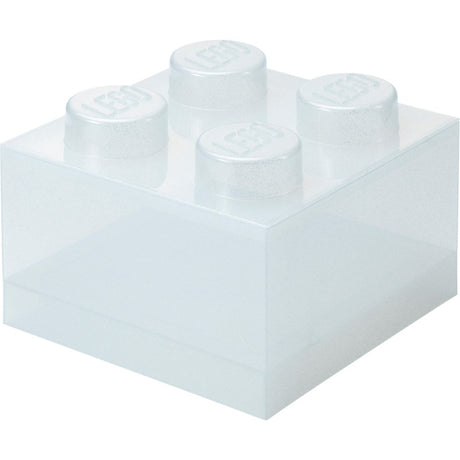 Room Copenhagen LEGO Storage Brick 4 Top Lid Glitter (transparent) Room Copenhagen