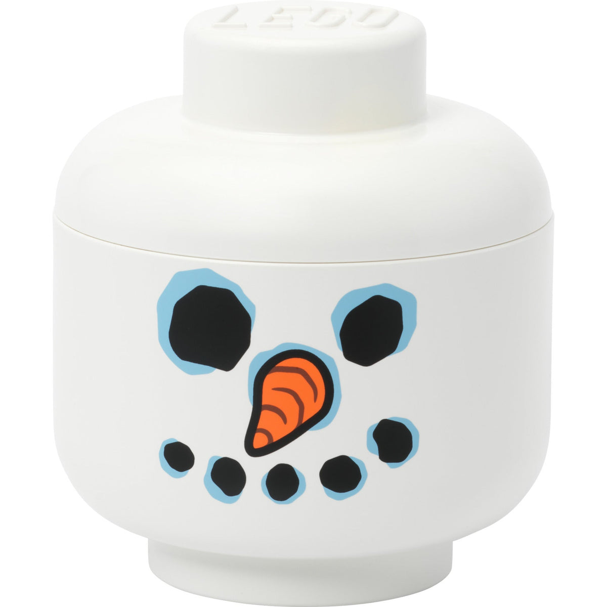Room Copenhagen LEGO Storage Head "Snowman", small (white) Room Copenhagen