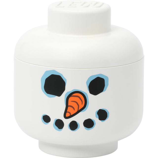 Room Copenhagen LEGO Storage Head "Snowman", small (white) Room Copenhagen