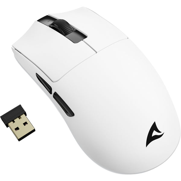 Sharkoon FIREGLIDER One gamingmus – hvid, trådløs, 50 g