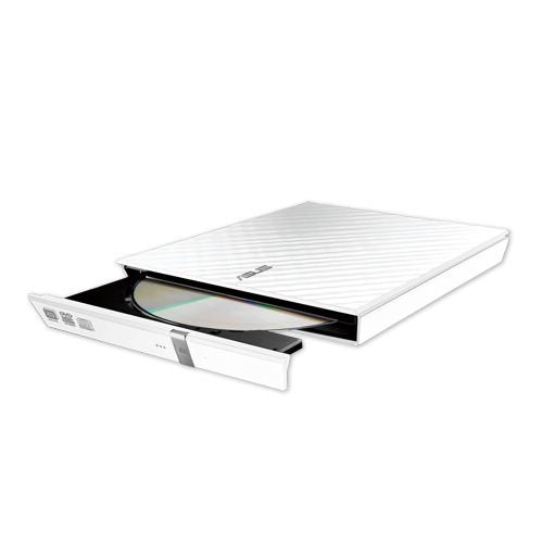 ASUS SDRW-08D2S-U Lite i hvid med åben diskbakke