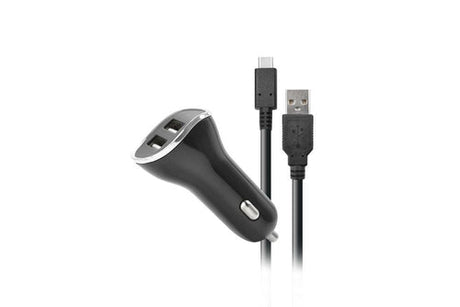 Steelplay biloplader til Nintendo Switch – 2 USB-porte og 2 m kabel – produktbillede 2