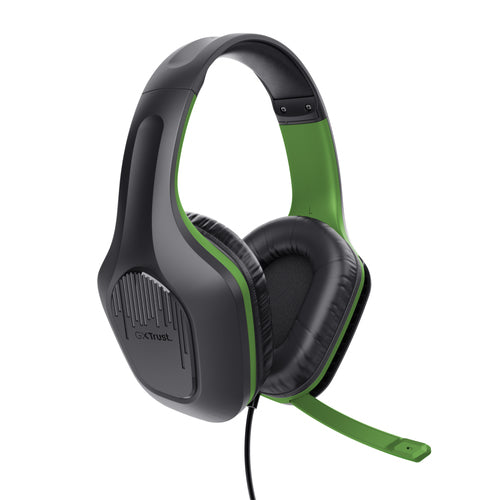 Trust GXT 415X Zirox gaming-headset – sort/grøn – produktbillede 4