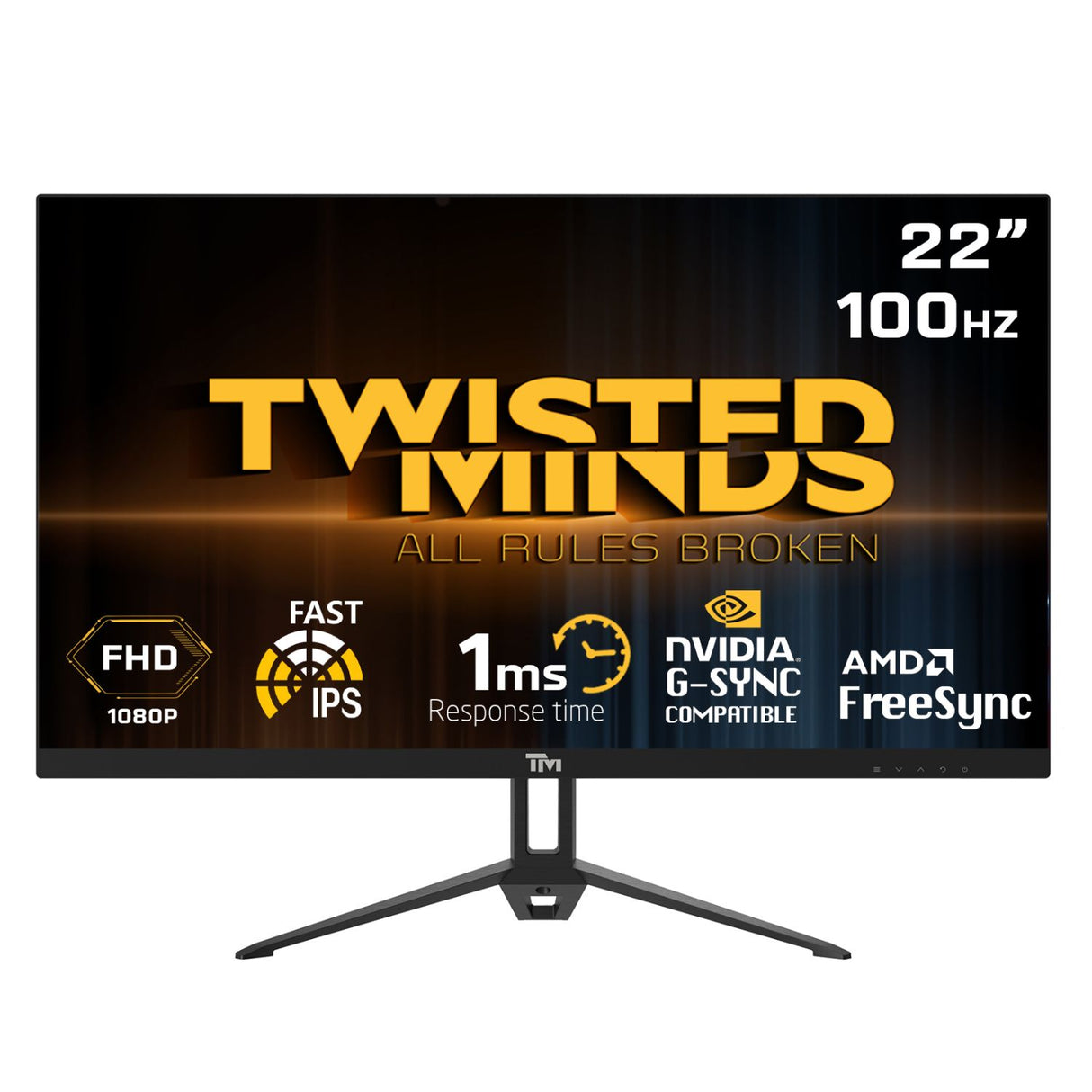 TWISTED MINDS FLAT GAMING MONITOR 22" FHD - 100HZ