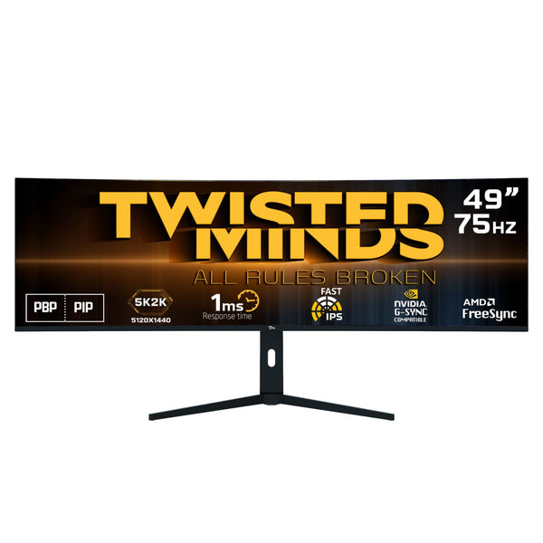 Twisted Minds Curve Gaming-Monitor 49" 5K/2K - 75Hz