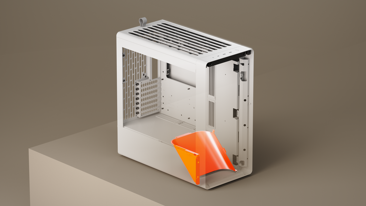 HAVN BF 360 – White Mid Tower kabinet med høj airflow og minimalistisk design HAVN