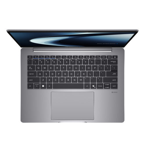 ASUS ExpertBook P5 G2 P5405CAA-NZ0447X – tastatur og arbejdsflade set ovenfra; layout på billedet er illustrativt
