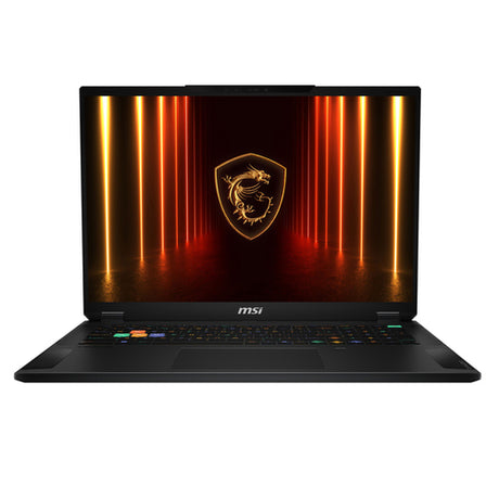 MSI Stealth 18 HX AI A2XWHG-015FR – skærm og tastatur set forfra