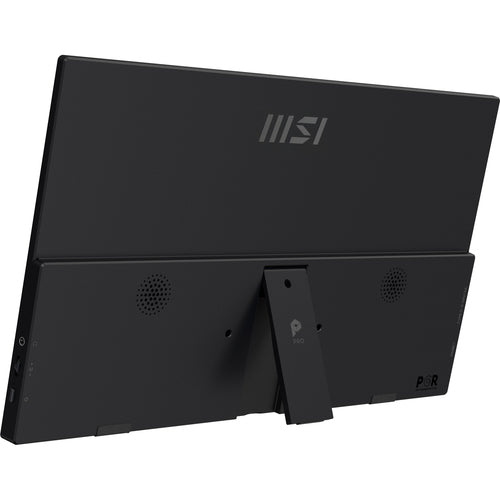 MSI PRO MP165 E6 – 15,6″ bærbar Full HD IPS-skærm – bagside set skråt