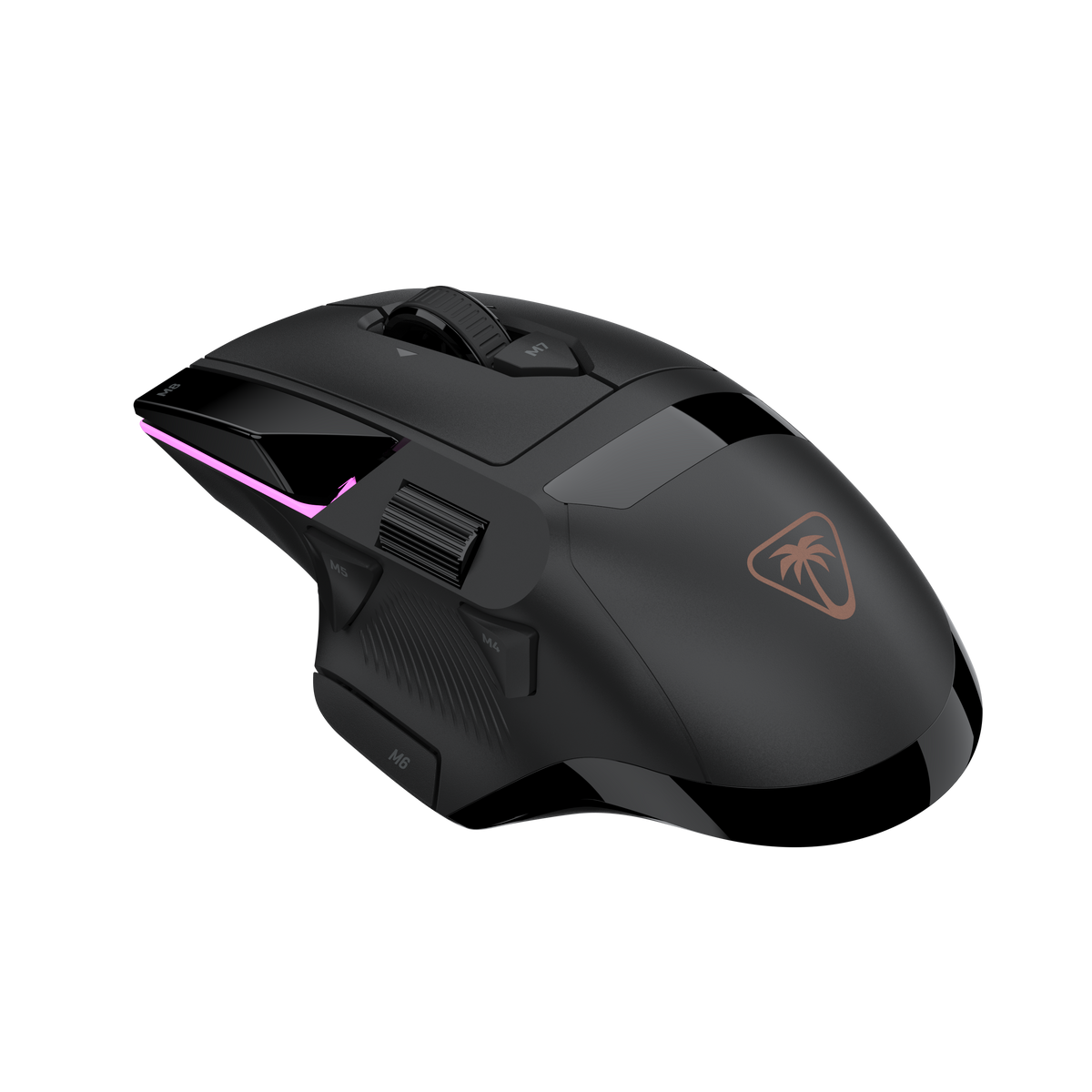 Turtle Beach Command MC5 – trådløs gamingmus, sort – Sort mus på mørk baggrund