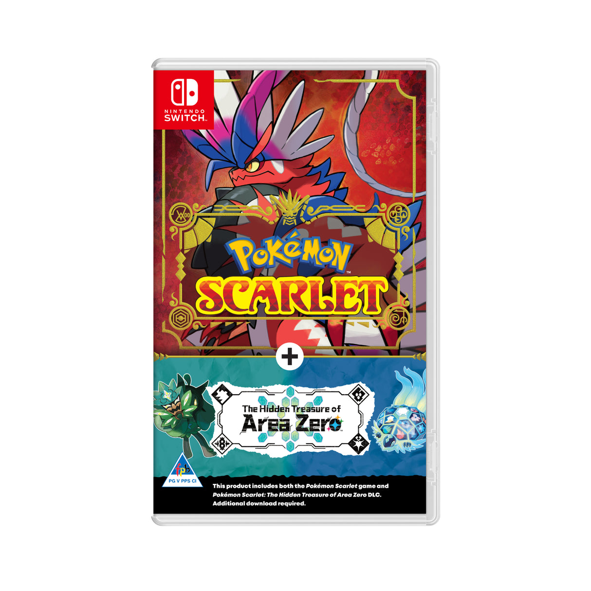 Pokemon Scarlet + The Hidden Treasure of Area Zero Nintendo