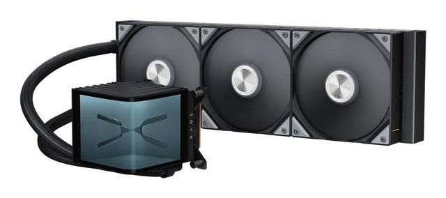 TRYX PANORAMA Upgraded 360mm AIO Liquid Cooler Black TRYX