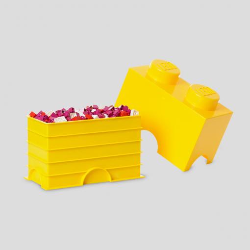 Room Copenhagen LEGO Storage Brick 2 yellow - RC40021732 Room Copenhagen