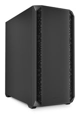 Sort Sharkoon AK2 med enkel front og lukket metalpanel