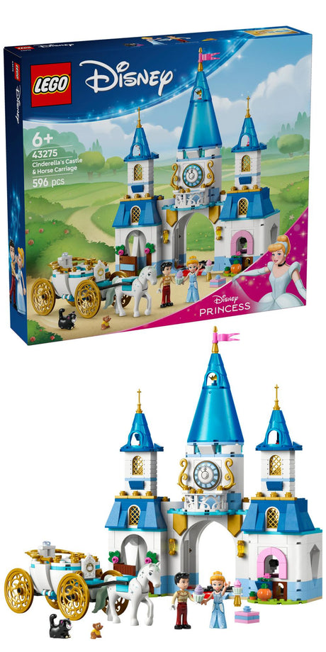 LEGO 43275 Disney Princess Cinderella's Castle and Horse-Drawn Carriage LEGO