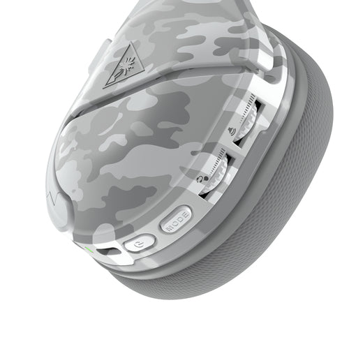 Turtle Beach Stealth 600 Gen 2 MAX – Arctic Camo – Betjeningsknapper i nærbillede