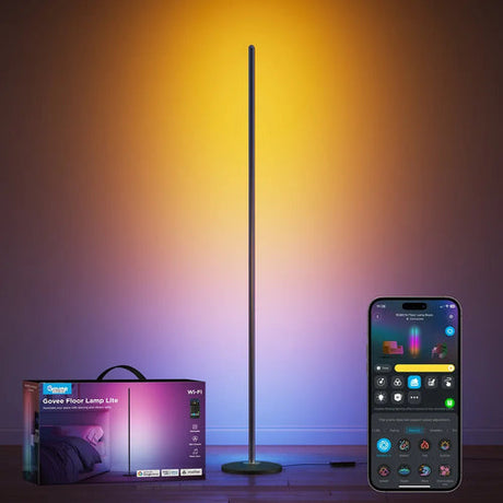 Govee Floor Lamp Lite – RGBICW gulvlampe, sort – detalje eller anvendelse 4