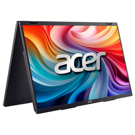 Acer PD163QT Dual – skærm og støtte set skråt