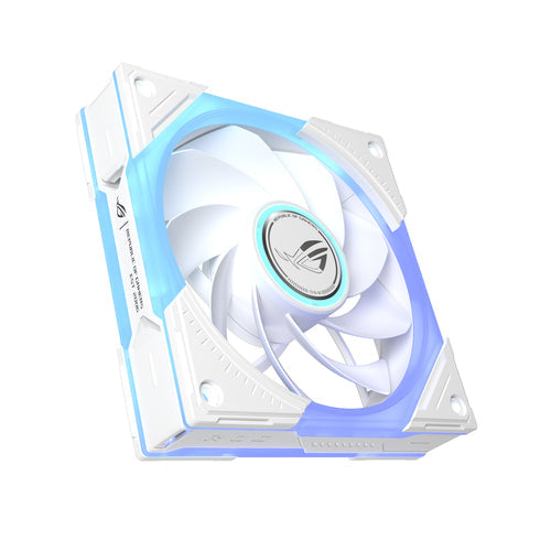 ASUS ROG Eurux GR120 ARGB Reverse – hvid 120 mm blæser, 1 stk. – produktbillede 1