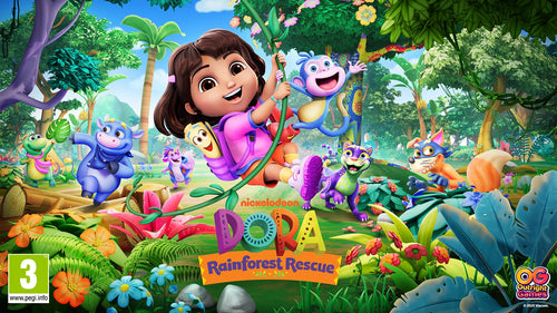 Dora: Rainforest Rescue Nintendo Switch – Dora og Boots, spilillustration