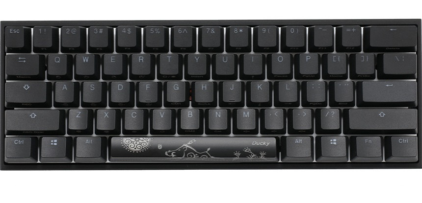 Ducky One 3 – Classic Black / White Nordic – SF 65 % – Cherry Silent Red