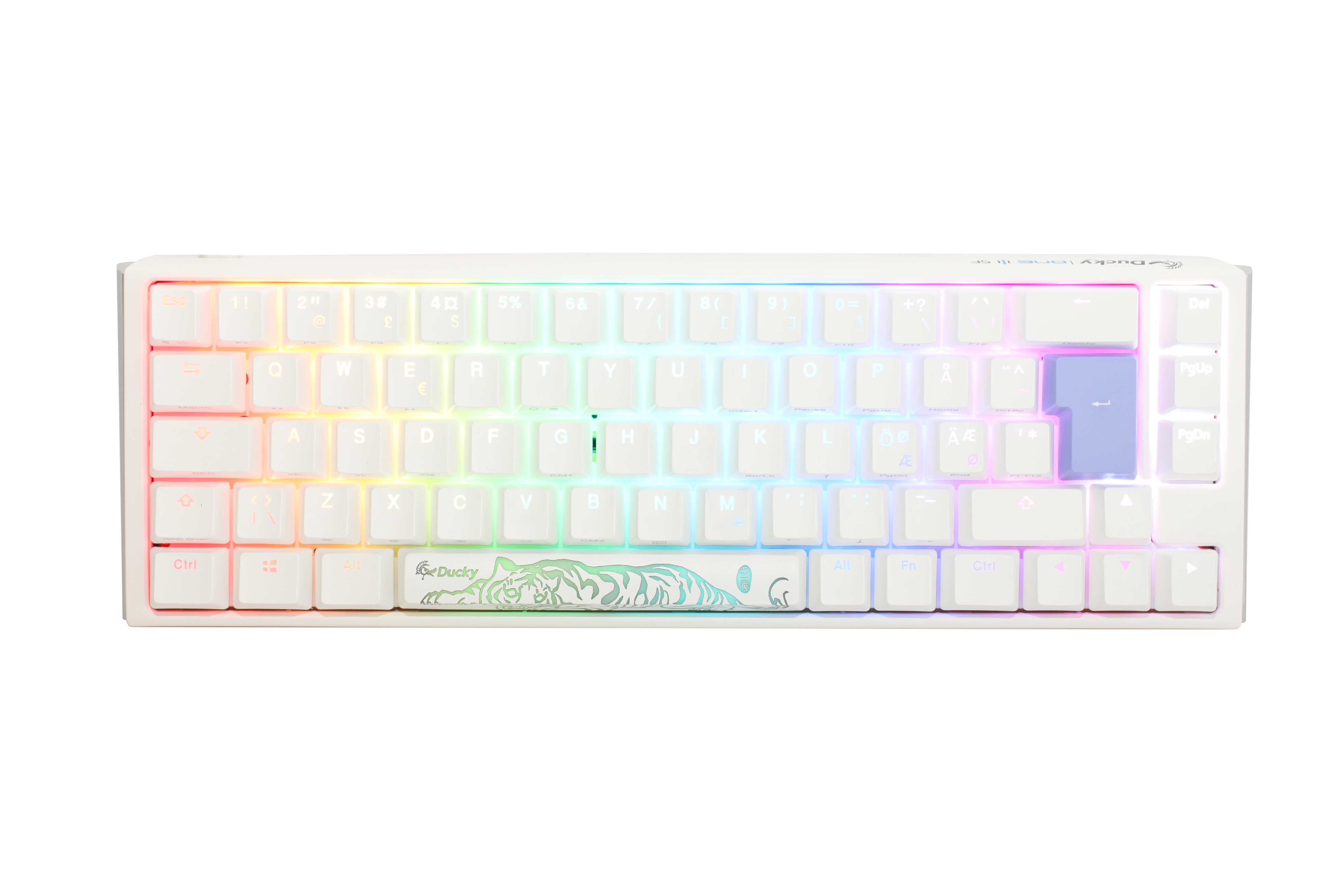 Ducky One 3 – Classic Pure White Nordic – SF 65 % – Kirschsilber