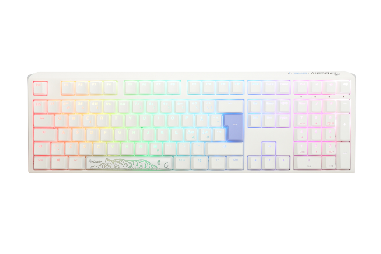 Ducky One 3 – Classic Pure White Nordic – Fullsize – Kirschrot