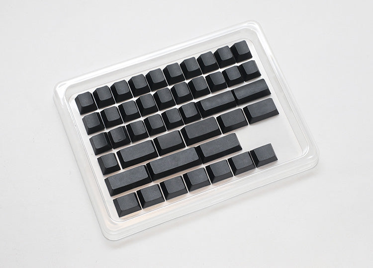 Ducky Blank - 132 Keycap Set - Cherry Profile - PBT - Black Ducky