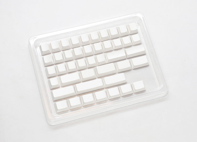 Ducky Blank - 132 Keycap Set - MDA Profile - PBT - White Ducky