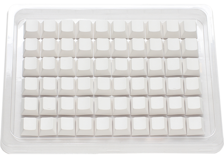 Ducky Blank - 132 Keycap Set - MDA Profile - PBT - White Ducky