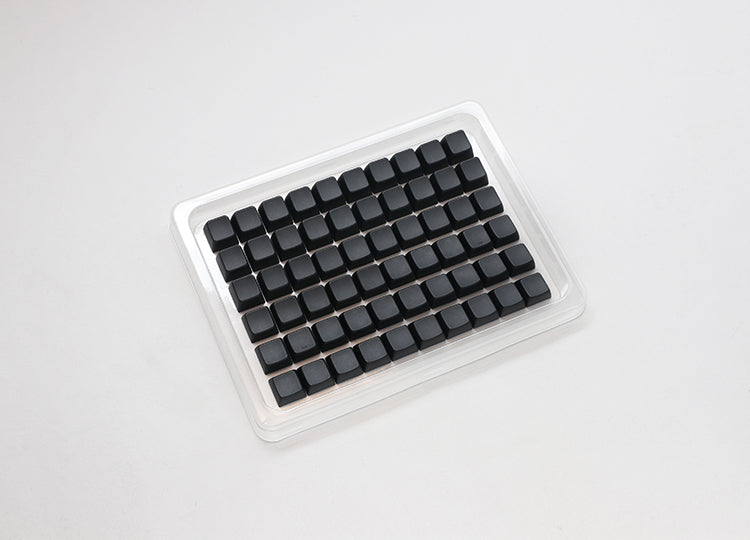 Ducky Blank - 132 Keycap Set - Cherry Profile - PBT - Black Ducky