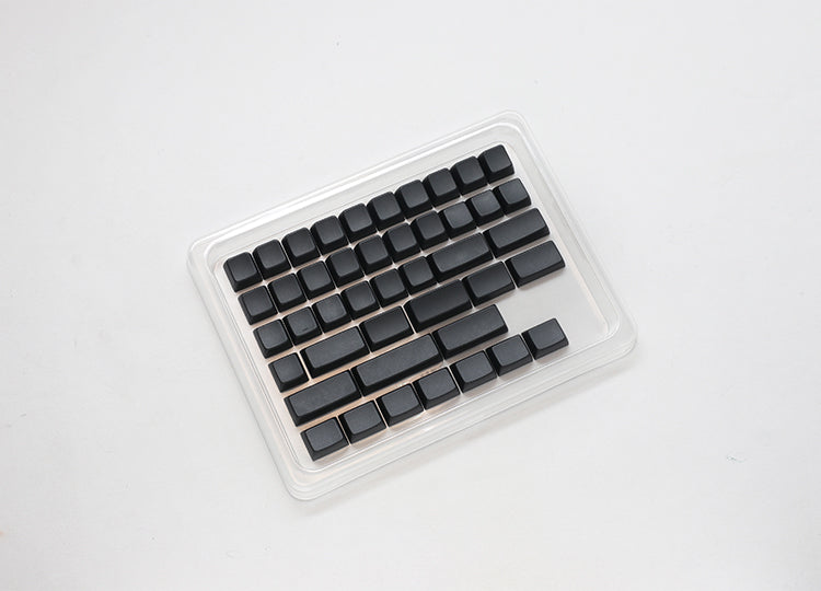 Ducky Blank - 132 Keycap Set - Cherry Profile - PBT - Black Ducky