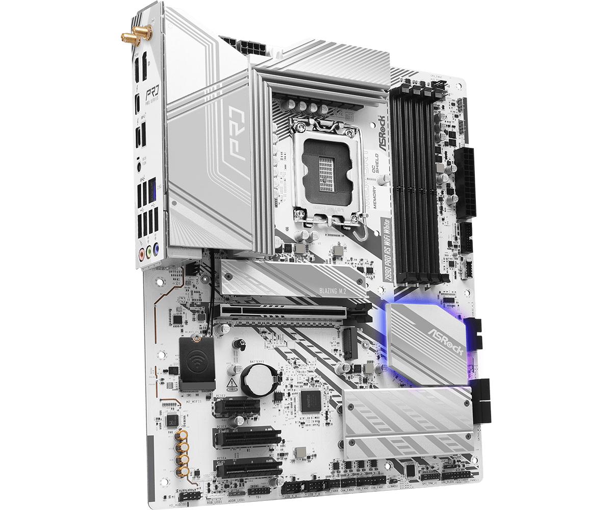 ASRock Z890 Pro RS WIFI White Motherboard ATX LGA-1851 Intel Z890 ASRock